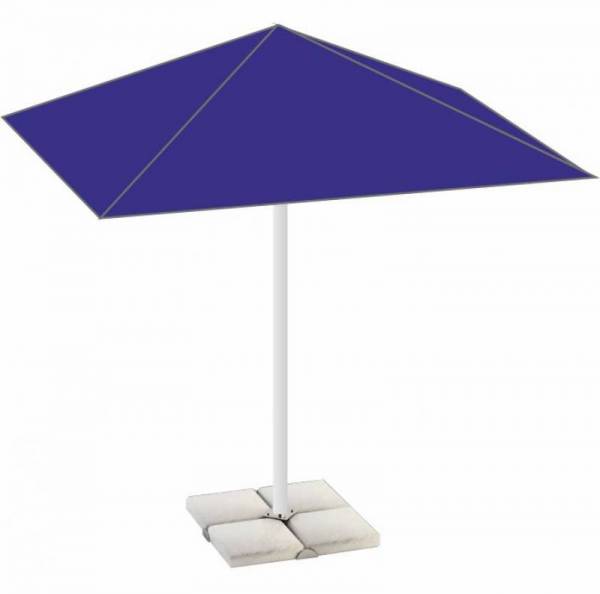 Уличный квадратный тросовый зонт 2х2 м для дачи