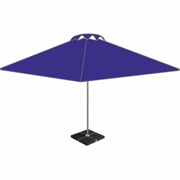Большой уличный пивной барный зонт 4х4 м с клапаном