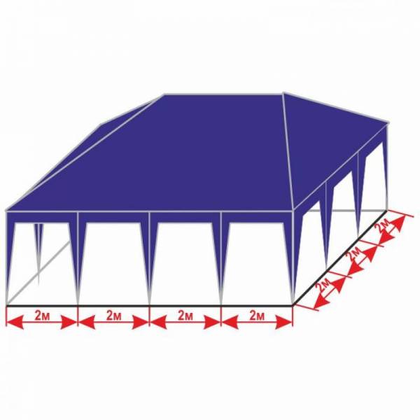 Гарний розбірний шатер 6х8 м з тентом щільністю 150 г/м2