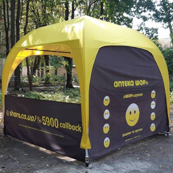 Арочна палатка тент намет 6х6 м для рекламних компаній