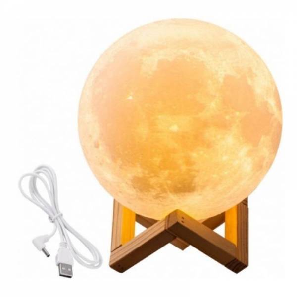 Місяць лампа нічник Moon light lamp діаметр - 12 см