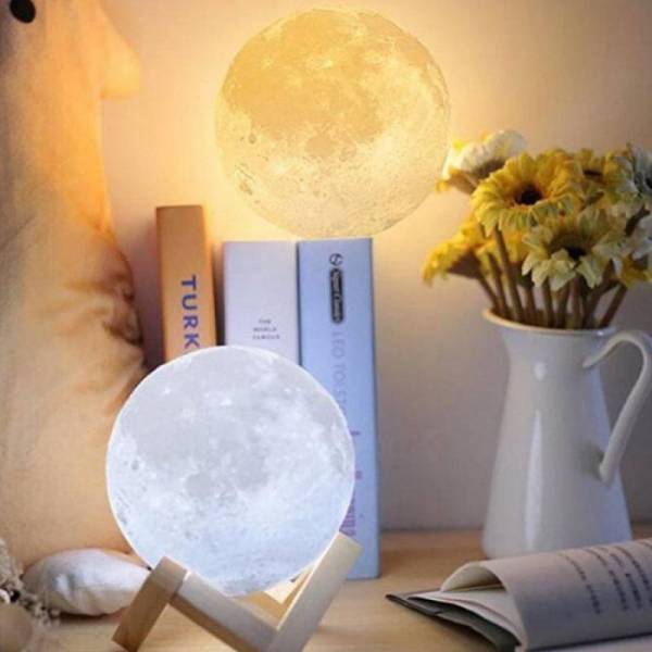Місяць лампа нічник Moon light lamp діаметр - 8 см