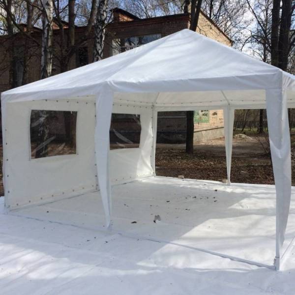 Намет палатка 3х6 м для саду з тентом щільністю 150 г/м2