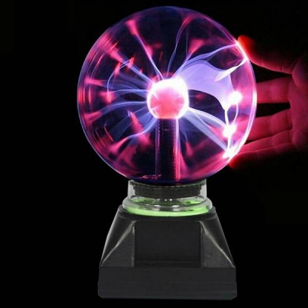 Тесла плазменный шар электрический с молниями 15 см
