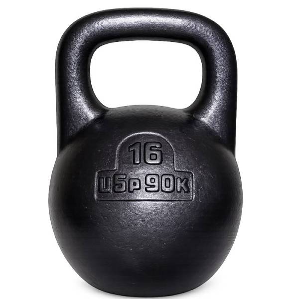 Советская спортивная чугунная гиря 16 кг (КЛЗ)