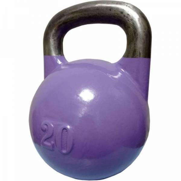Фиолетовая гиря 20 кг спортивная новая чугунная