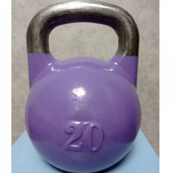 Фіолетова гиря 20 кг спортивна нова чавунна