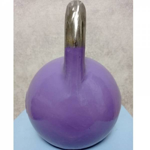 Фиолетовая гиря 8 кг спортивная новая чугунная