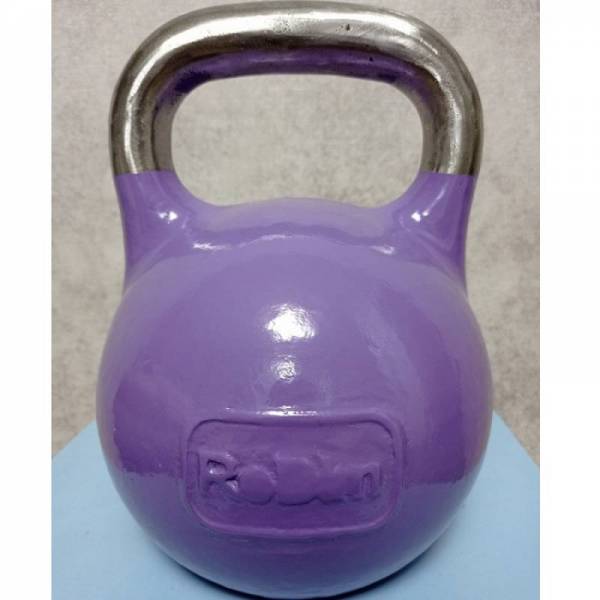 Фиолетовая гиря 8 кг спортивная новая чугунная