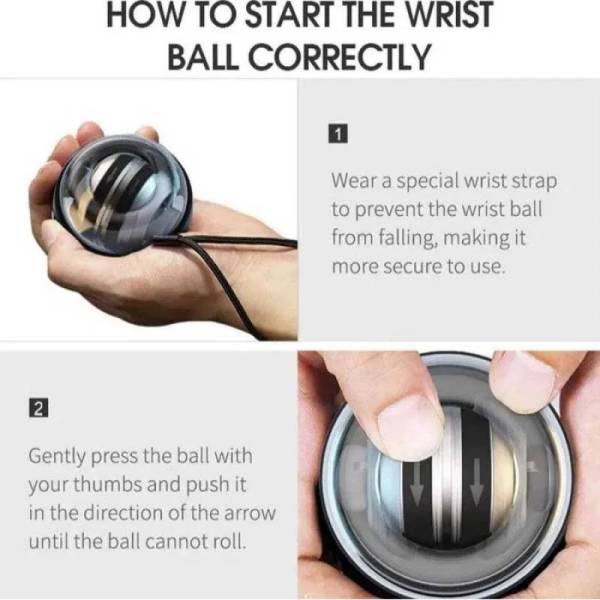 Гироскопический шар тренажёр, Gyro Ball (гиробол)