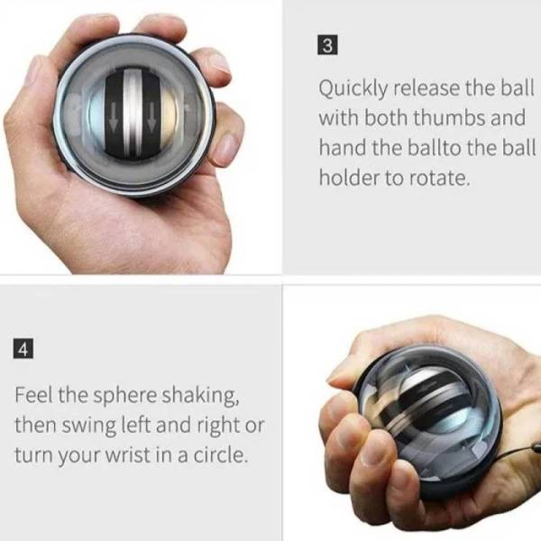 Гироскопический шар тренажёр, Gyro Ball (гиробол)