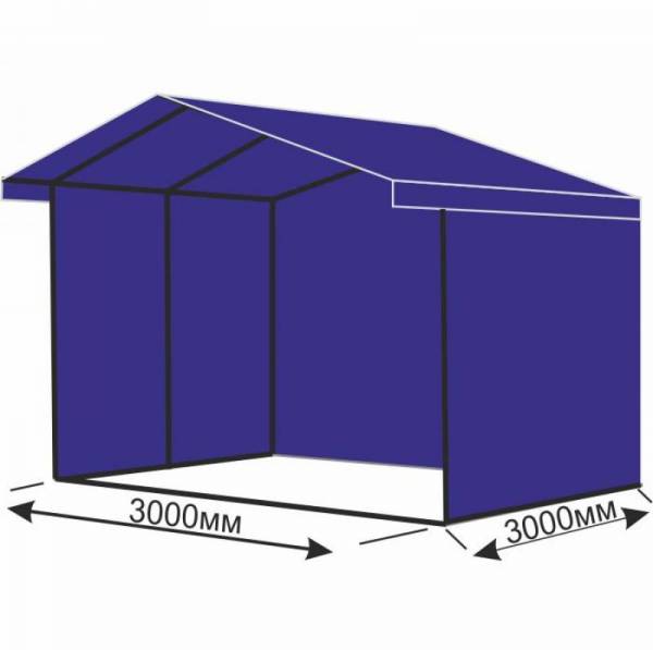 Большая палатка шатер 3х3 метра для уличной торговли