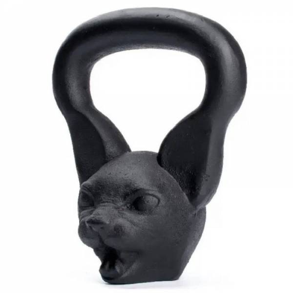 Чорна кішка гиря 6 кг дизайнерська нова чавунна