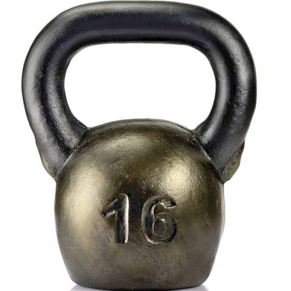 Собака бульдог bulldog гиря 16 кг, цвет - бронза