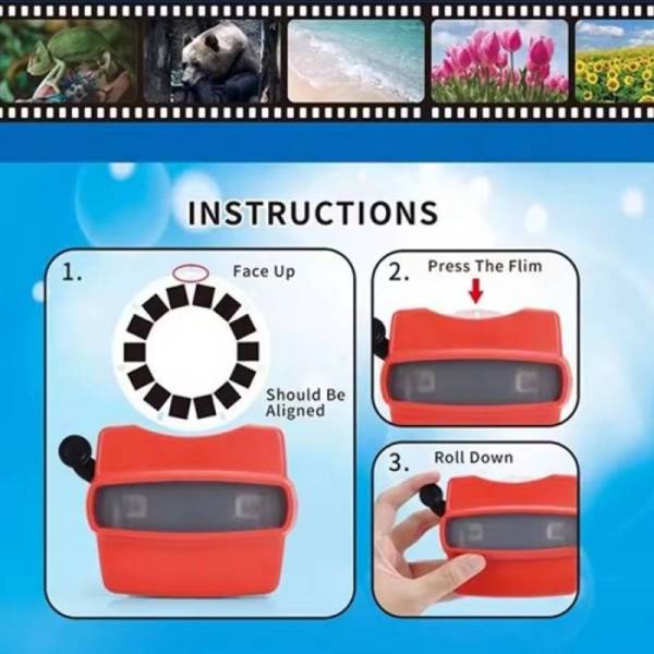 Оптическая игрушка очки стереоскоп 3d viewer
