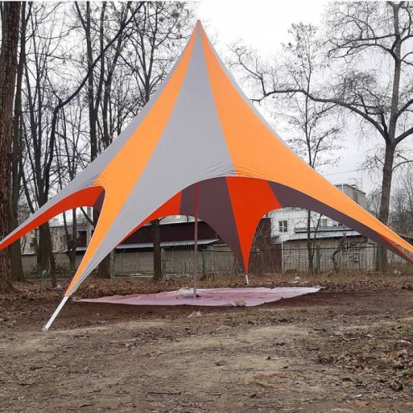 Под заказ шатер тент Звезда с логотипом